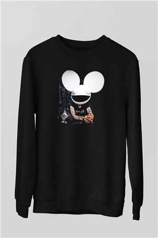 Deadmau5 Siyah Unisex Sweatshirt