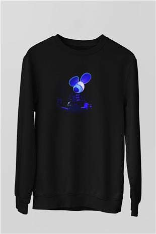 Deadmau5 Siyah Unisex Sweatshirt