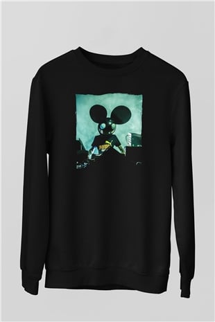 Deadmau5 Siyah Unisex Sweatshirt
