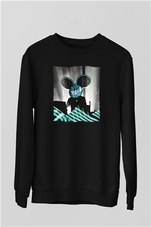 Deadmau5 Siyah Unisex Sweatshirt