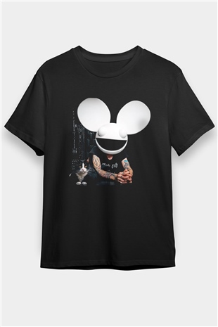 Deadmau5 Siyah Unisex Tişört T-Shirt - TişörtFabrikası