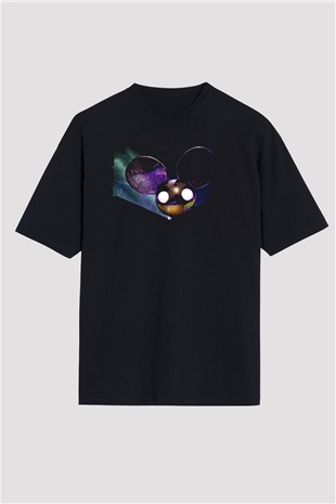 Deadmau5 Siyah Oversize Tişört Oversize T-shirt - TişörtFabrikası