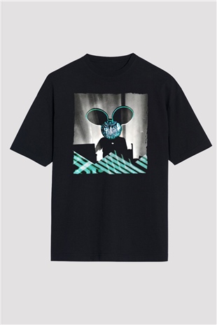 Deadmau5 Siyah Oversize Tişört Oversize T-shirt - TişörtFabrikası