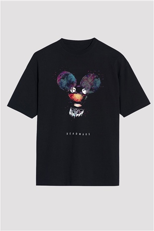 Deadmau5 Siyah Oversize Tişört Oversize T-shirt - TişörtFabrikası