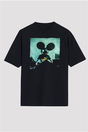 Deadmau5 Siyah Oversize Tişört Oversize T-shirt - TişörtFabrikası