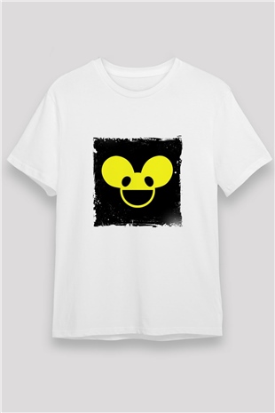 Deadmau5Baskılı Beyaz Tişört
