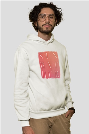 Deafheaven Baskılı Unisex Beyaz Hoodie