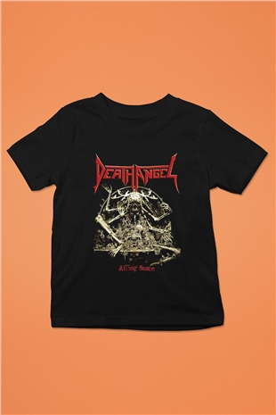 Death Angel Baskılı Siyah Unisex Çocuk Tişört