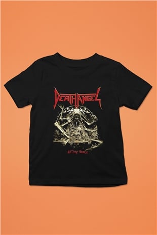 Death Angel Baskılı Siyah Unisex Çocuk Tişört