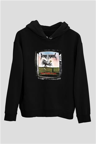 Death Angel Baskılı Unisex Siyah Hoodie