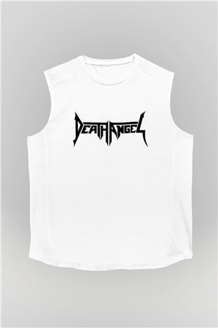 Death Angel Beyaz Unisex Kolsuz Tişört