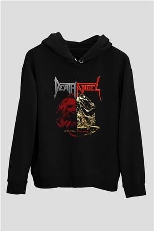 Death Angel Siyah Unisex Kapüşonlu Sweatshirt
