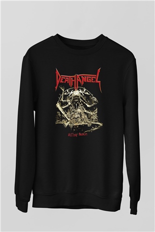 Death Angel Siyah Unisex Sweatshirt