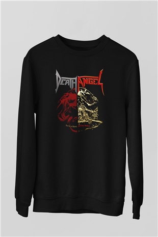 Death Angel Siyah Unisex Sweatshirt