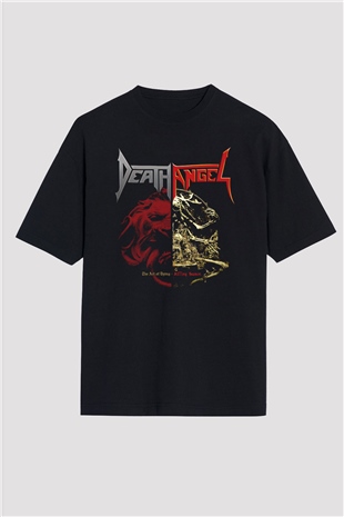 Death Angel Siyah Oversize Tişört Oversize T-shirt - TişörtFabrikası