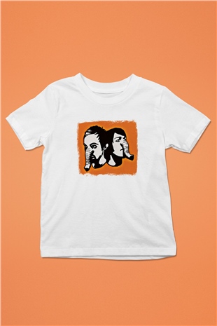 Death from Above Baskılı Unisex Beyaz Çocuk Tişört