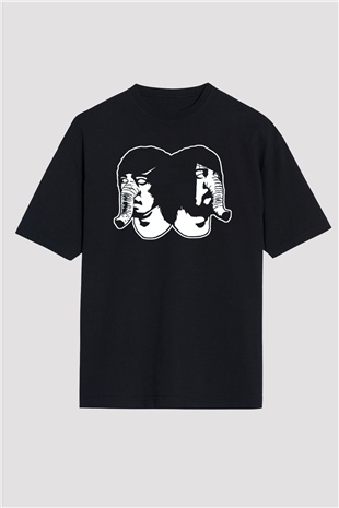 Death from Above Siyah Oversize Tişört Oversize T-shirt - TişörtFabrikası