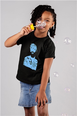 Death Grips Baskılı Unisex Siyah Çocuk Tişört - Tshirt