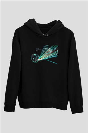 Death Grips Baskılı Unisex Siyah Hoodie