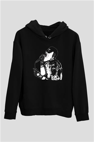 Death Grips Baskılı Unisex Siyah Hoodie