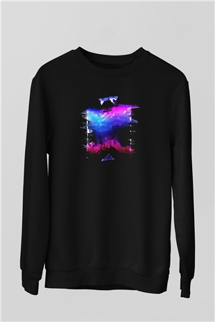 Death Grips Baskılı Unisex Siyah Sweatshirt