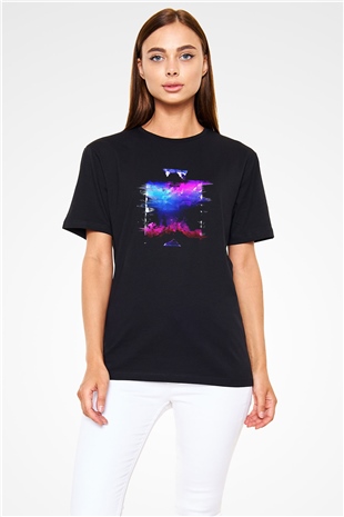 Death Grips Baskılı Unisex Siyah Tişört - Tshirt