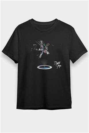 Death Grips Baskılı Unisex Siyah Tişört - Tshirt