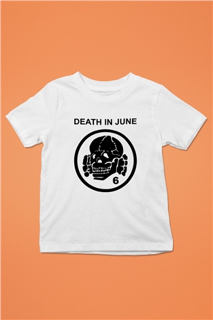 Death in June Baskılı Beyaz Unisex Çocuk Tişört