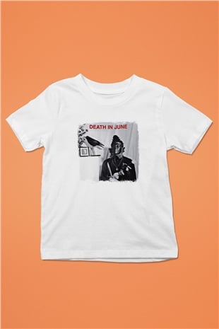Death in June Baskılı Unisex Beyaz Çocuk Tişört