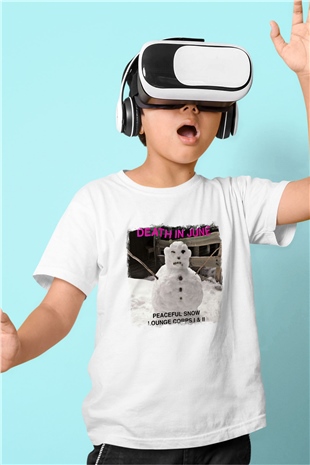 Death in June Baskılı Unisex Beyaz Çocuk Tişört