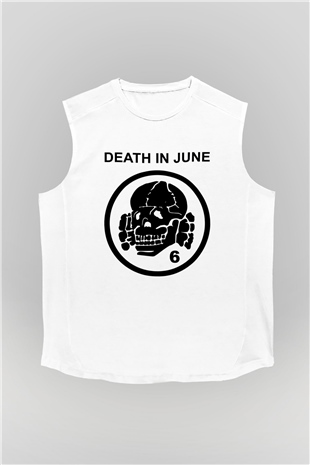 Death in June Beyaz Unisex Kolsuz Tişört
