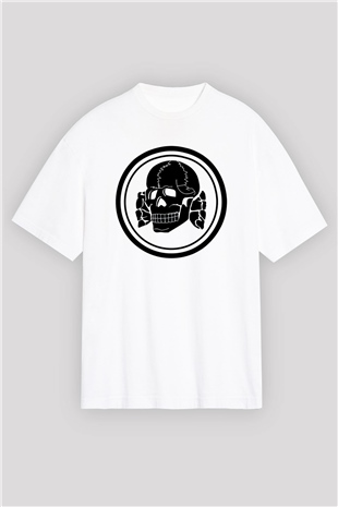 Death in June Beyaz Unisex Oversize Tişört T-Shirt