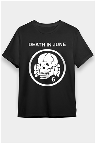 Death in June Siyah Unisex Tişört T-Shirt - TişörtFabrikası