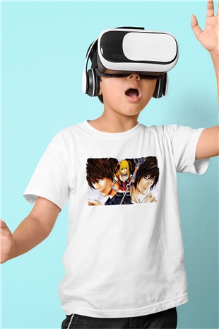 Death Note Beyaz Unisex Çocuk Tişört