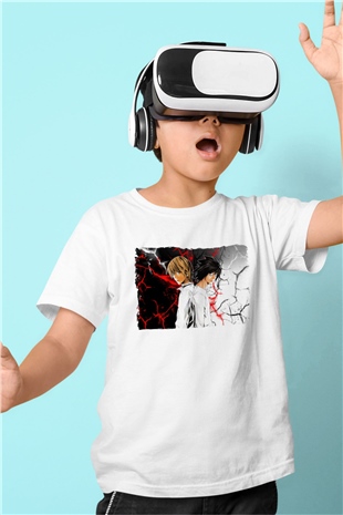 Death Note Beyaz Unisex Çocuk Tişört
