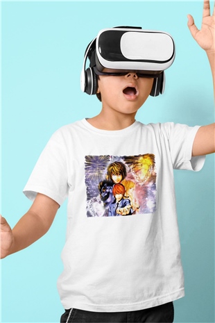 Death Note Beyaz Unisex Çocuk Tişört
