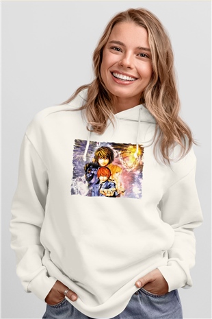 Death Note Beyaz Unisex Hoodie