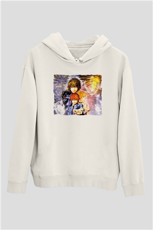 Death Note Beyaz Unisex Hoodie