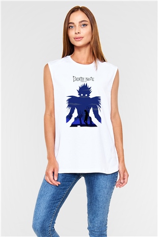 Death Note Beyaz Unisex Kolsuz Tişört