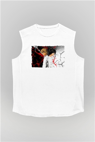Death Note Beyaz Unisex Kolsuz Tişört