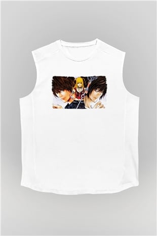Death Note Beyaz Unisex Kolsuz Tişört