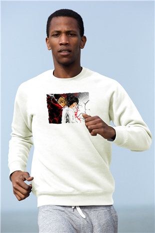 Death Note Beyaz Unisex Sweatshirt