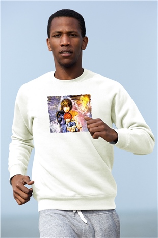 Death Note Beyaz Unisex Sweatshirt