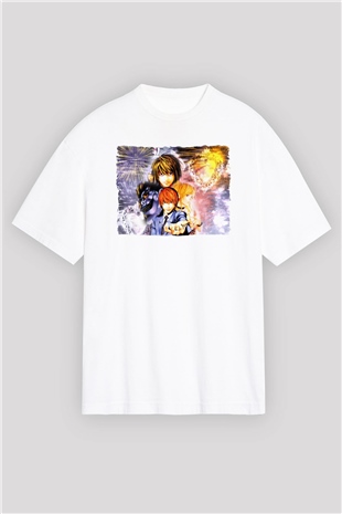 Death Note Beyaz Oversize Tişört Oversize T-shirt
