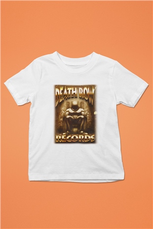 Death Row Records Baskılı Beyaz Unisex Çocuk Tişört