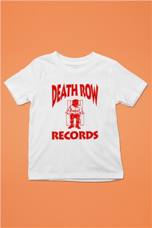 Death Row Records Baskılı Beyaz Unisex Çocuk Tişört