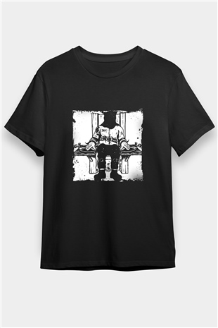Death Row Records Baskılı Unisex Siyah Tişört