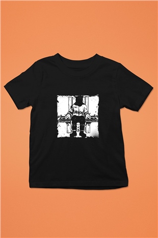 Death Row Records Baskılı Unisex Siyah Çocuk Tişört