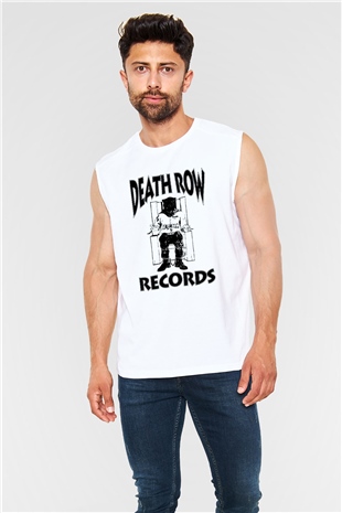 Death Row Records Beyaz Unisex Kolsuz Tişört