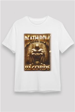 Death Row Records Beyaz Unisex Tişört T-Shirt - TişörtFabrikası